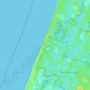 Topografische Karte Bloemendaal aan Zee, Höhe, Relief