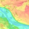 Topografische Karte Aizkraukles muiža, Höhe, Relief