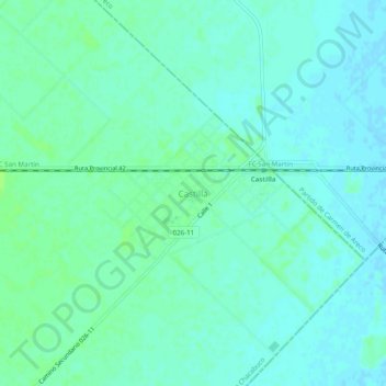 Topografische Karte Castilla, Höhe, Relief