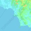 Topografische Karte Port Dickson, Höhe, Relief