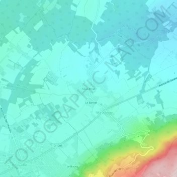 Topografische Karte Sous-Étraz, Höhe, Relief