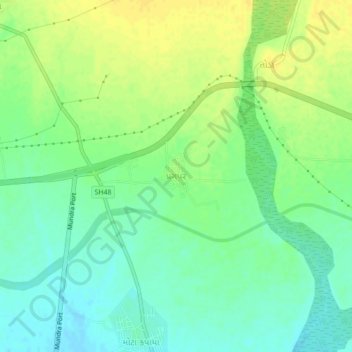 Topografische Karte Pragpar (Mundra), Höhe, Relief