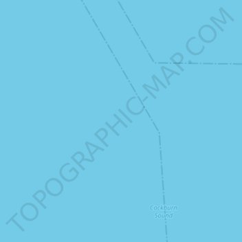 Topografische Karte Cockburn Sound, Höhe, Relief