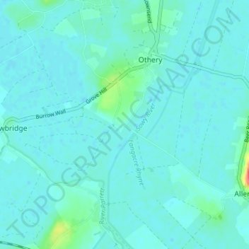 Topografische Karte Pathe, Höhe, Relief