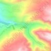 Topografische Karte Tannourine El Tahta, Höhe, Relief