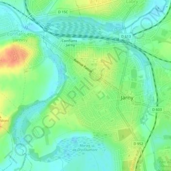 Topografische Karte Saulxure, Höhe, Relief