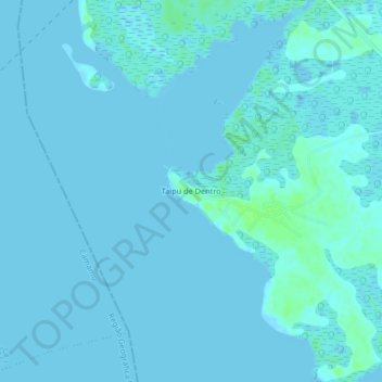 Topografische Karte Taipu de Dentro, Höhe, Relief