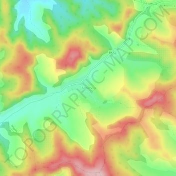 Topografische Karte Alma Vii, Höhe, Relief