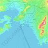 Topografische Karte Piraeus, Höhe, Relief