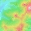Topografische Karte Puy de l'Usclade, Höhe, Relief