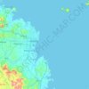 Topografische Karte Round Top Island, Höhe, Relief