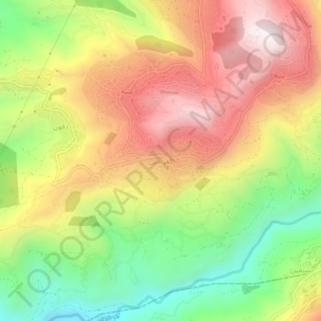 Topografische Karte Kfar Matta, Höhe, Relief