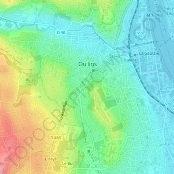 Topografische Karte La Sarra, Höhe, Relief