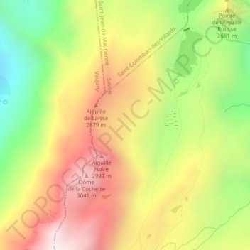 Topografische Karte Sur les Lacs, Höhe, Relief