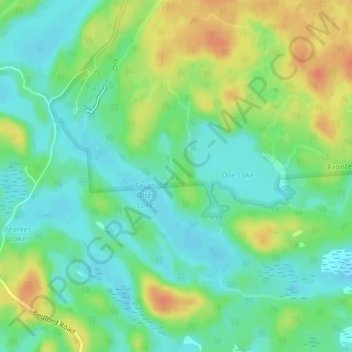 Topografische Karte Frontenac Provincial Park, Höhe, Relief