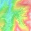 Topografische Karte Gliarauns, Höhe, Relief