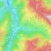 Topografische Karte Gnates, Höhe, Relief