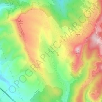 Topografische Karte Sălicea, Höhe, Relief