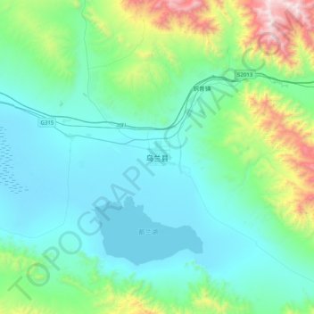 Topografische Karte Xireg, Höhe, Relief
