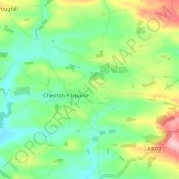 Topografische Karte White Cross, Höhe, Relief