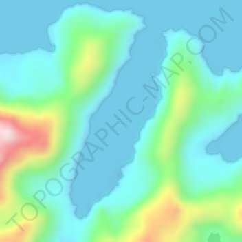 Topografische Karte Jackson Hole, Höhe, Relief
