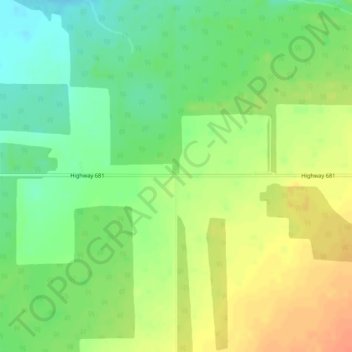 Topografische Karte Silver Valley, Höhe, Relief