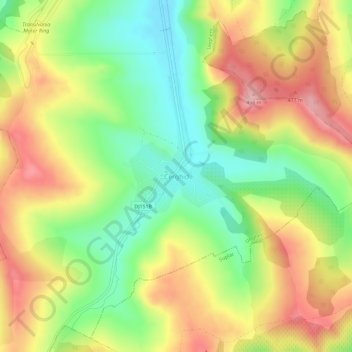Topografische Karte Cerghid, Höhe, Relief