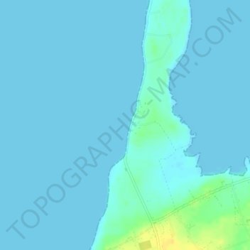 Topografische Karte Cromane, Höhe, Relief