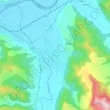 Topografische Karte Tihău, Höhe, Relief
