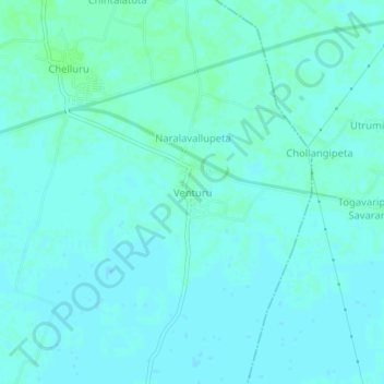 Topografische Karte Venturu, Höhe, Relief