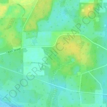 Topografische Karte Bonnet Spring, Höhe, Relief