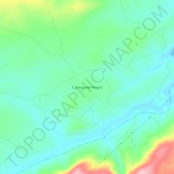 Topografische Karte Cabeça-de-Negro, Höhe, Relief