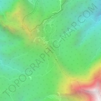 Topografische Karte Col des Boeufs, Höhe, Relief