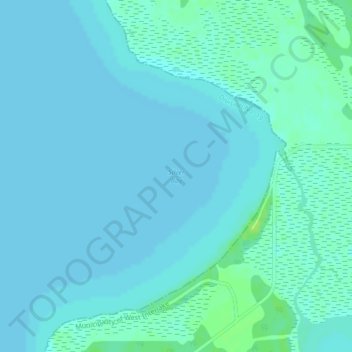 Topografische Karte Silver Bay, Höhe, Relief