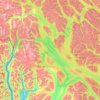Topografische Karte Kitmat-Stikine, Höhe, Relief