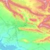Topografische Karte Dohuk, Höhe, Relief