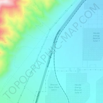 Topografische Karte Cinco, Höhe, Relief