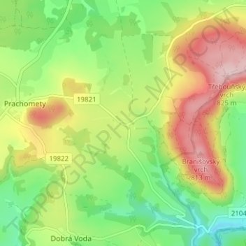 Topografische Karte Besikau, Höhe, Relief