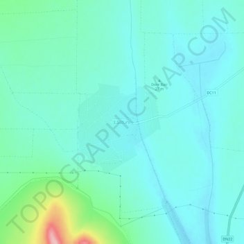 Topografische Karte Lăstuni, Höhe, Relief