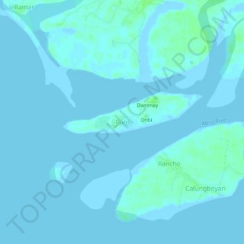 Topografische Karte Puro, Höhe, Relief