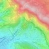 Topografische Karte Monte Fiascone / Metlica, Höhe, Relief