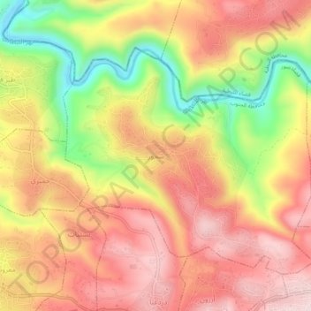 Topografische Karte Shehour, Höhe, Relief