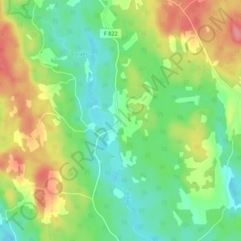 Topografische Karte Havsjö, Höhe, Relief