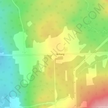 Topografische Karte Perryboro, Höhe, Relief