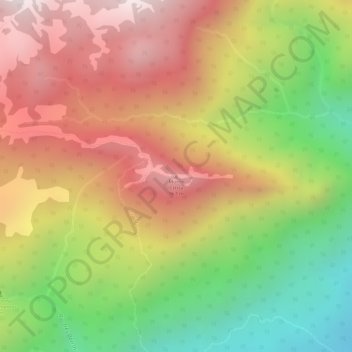 Topografische Karte Monte Crista, Höhe, Relief