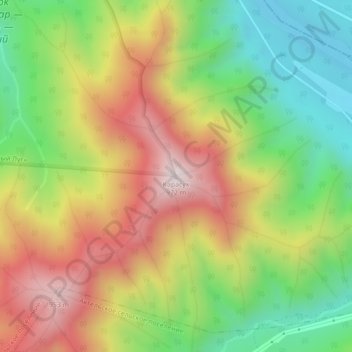 Topografische Karte Карасук, Höhe, Relief