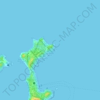 Topografische Karte Morro do Castelo, Höhe, Relief