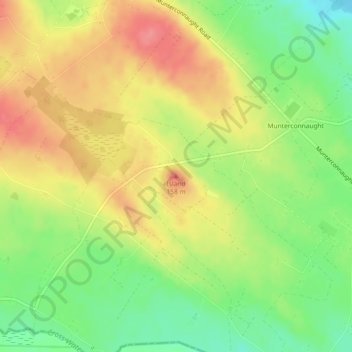 Topografische Karte Island, Höhe, Relief