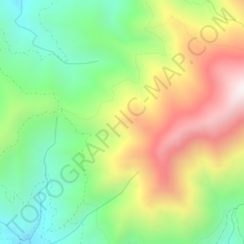 Topografische Karte Madrid, Höhe, Relief