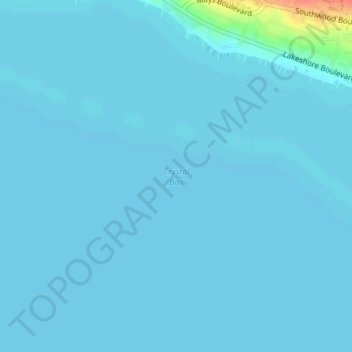 Topografische Karte Crystal Bay, Höhe, Relief